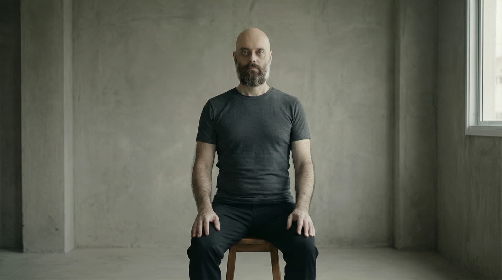 Still composition under instruction, emphasizing composure and restraint