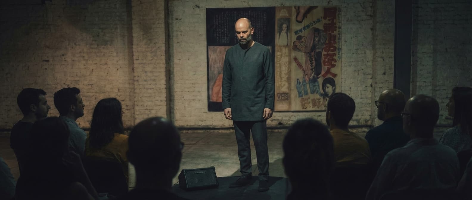 Tidal standing before audience at beginning of ugk's barking dog